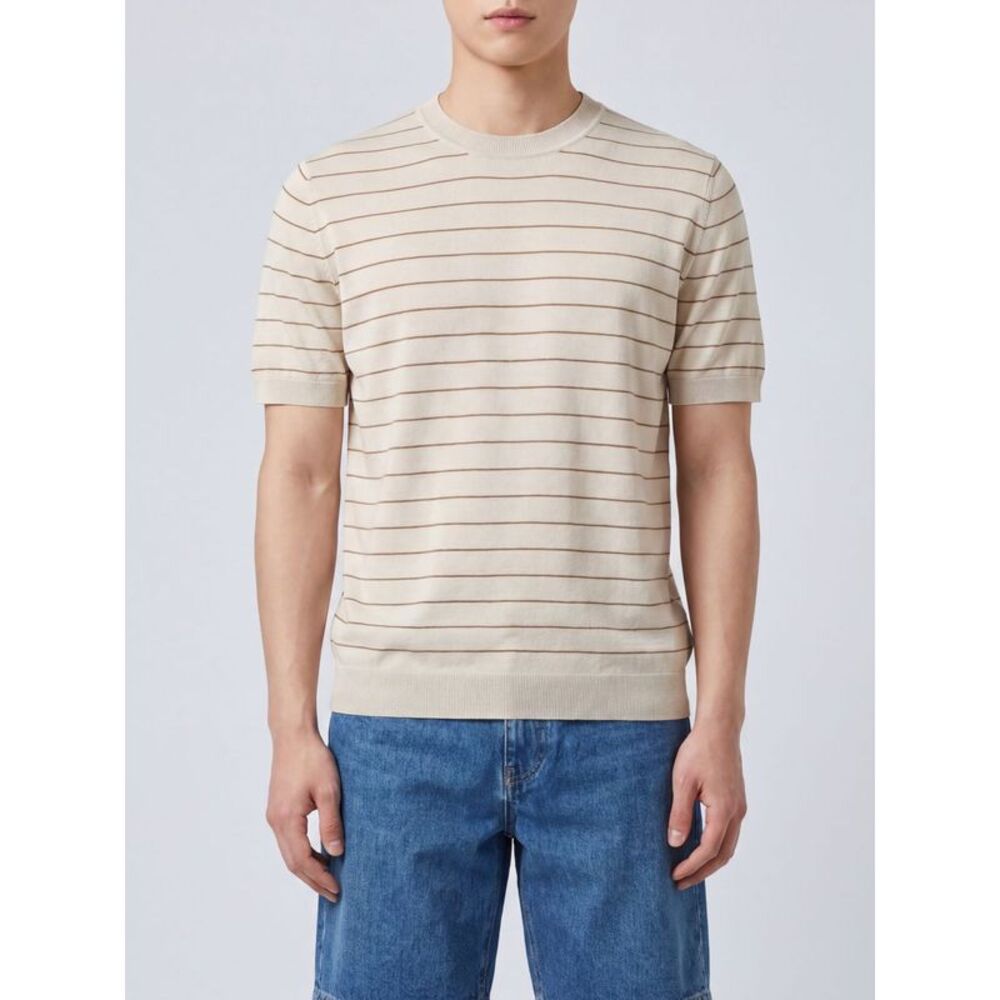 Lardini Men Striped Silk Knit Top Lardini